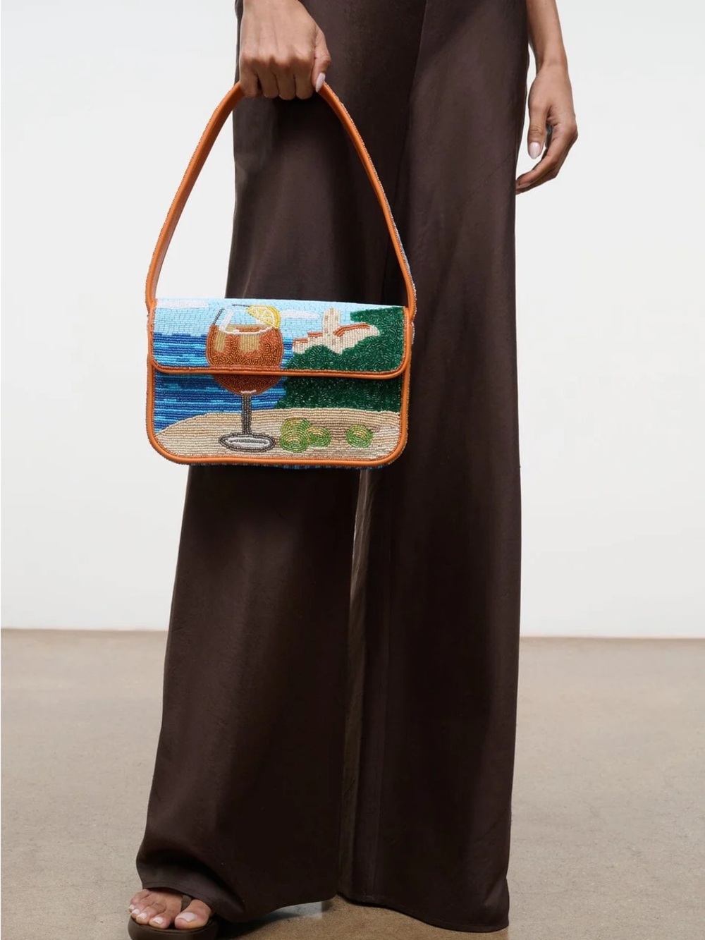 STAUD Tommy Beaded Bag- Sunset Spritz Aperol Sprtiz - Picture 8 of 16